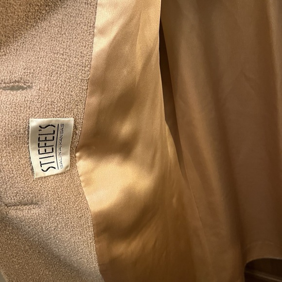 Vintage 50s 60s ROTHMOOR Wool Bouclé Coat with Mink Fur Collar | Pristine - Picture 9 of 14